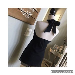 Black Silver Shimmer Halter Top